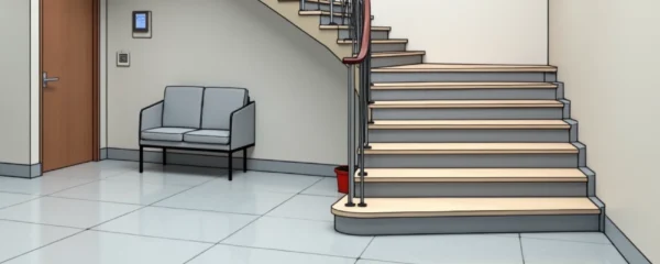 installer-un-escalier-dans-un-local-erp